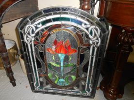 Irish Antique stained glass window